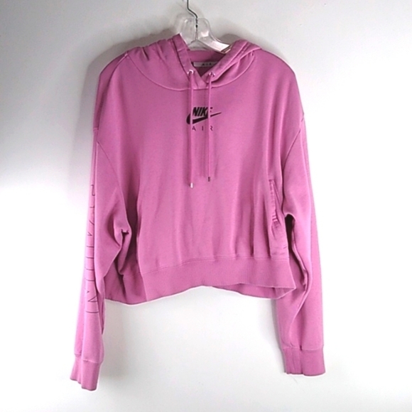 Nike Air - Cropped Long Sleeve Hoodie - Size Large - Picture 1 of 7